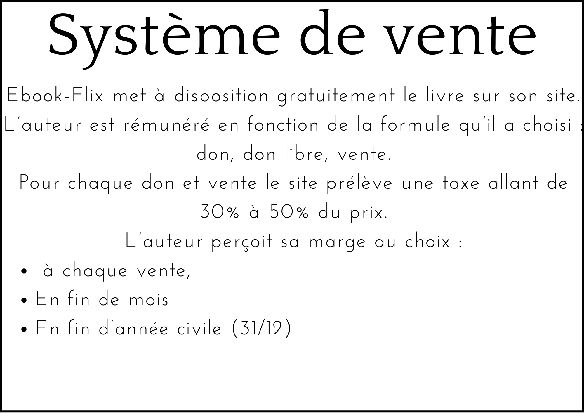 Système de vente